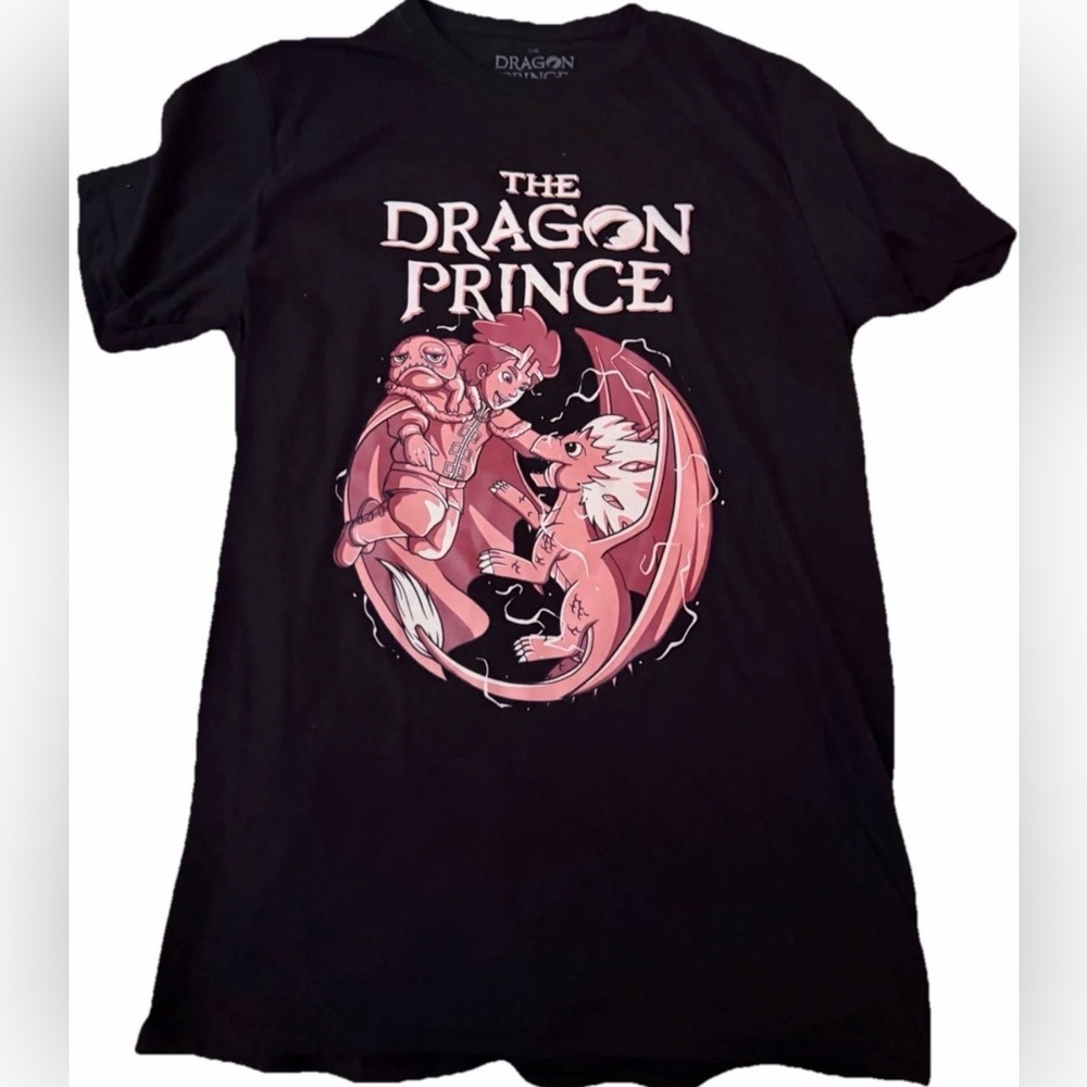 The Dragon Prince Two Princes Netflix‎ t shirt Size Medium NWOT